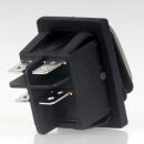 Einbau-Wippschalter transparent beleuchtet 2-polig EIN/AUS 30×22 mm 16A 250V AC IP65