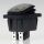 Einbau-Wippschalter transparent beleuchtet 2-polig EIN/AUS 30×22 mm 16A 250V AC IP65