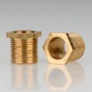 M13x1 Trompetennippel Messing 14mm lang 6-Kant SW14 mit...