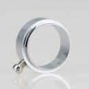 16mm Messing verchromt Stellring 20x8,5mm mit Nietansatz...
