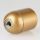 E27 Bakelit Fassung gold mit Glattmantel Zugentlaster Kunststoff gold