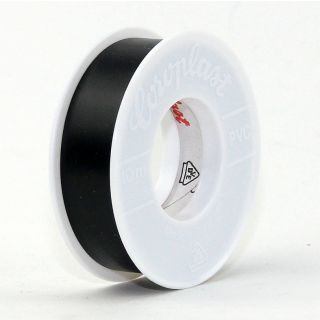Coroplast PVC Elektro Isolierband schwarz L&auml;nge 10m Breite 15mm