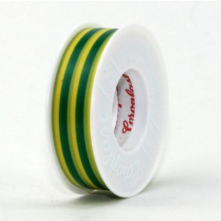Coroplast PVC Elektro Isolierband gr&uuml;n-gelb L&auml;nge 10m Breite 15mm 