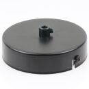 1-Loch Lampen-Baldachin Metall 100x25mm schwarz mit...