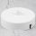 Lampen-Baldachin 100x25mm Metall Weiß für 1 Lampenpendel mit Zugentlastung aus Kunststoff