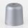 Lampen-Baldachin 65x65mm Kunststoff silber Zylinderform