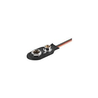 Batteriehalter Batterieclip Akkuclip für 9 Volt Block I-Form mit Anschlusskabel