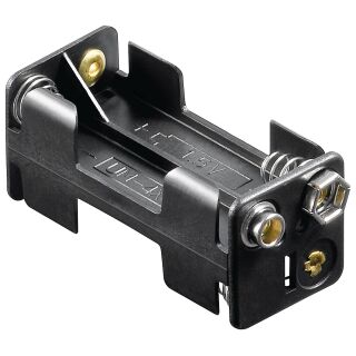 Batteriehalter Akkuhalter für 4x Microzelle (AAA) mit Druckknopfanschluss