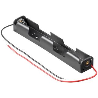 Batteriehalter Akkuhalter für 2x Mignonzelle (AA) mit Anschlusskabel
