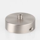 1-Loch Lampen-Baldachin Metall 80x25mm Edelstahloptik mit...