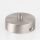 1-Loch Lampen-Baldachin Metall 80x25mm Edelstahloptik mit Zugentlaster für 1 Lampenpendel