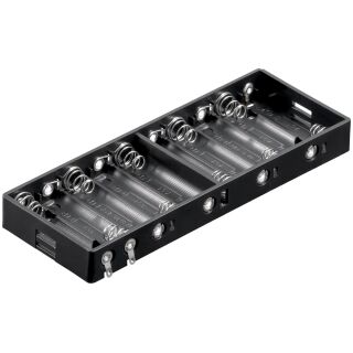Batteriehalter Akkuhalter für 10x Mignonzelle (AA) mit Lötanschluss
