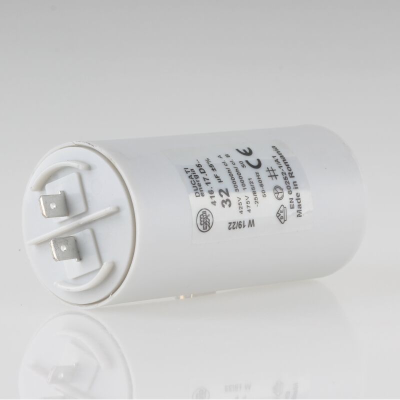 Produktbild von MONTERAL Anlaufkondensator 3µF 450V – 50/60Hz, -40 Bis +85°C, Mit Befestigungsschraube – Für Motoren In Klima, Kühlschrank, Pumpe