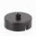1-Loch Lampen-Baldachin Metall 80x25mm schwarz mit Zugentlaster für 1 Lampenpendel