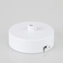 1-Loch Lampen-Baldachin Metall 80x25mm weiß mit...