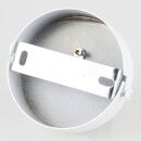 1-Loch Lampen-Baldachin Metall 80x25mm weiß mit Zugentlaster für 1 Lampenpendel