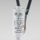 3uF 450V Anlaufkondensator Betriebskondensator Motorkondensator mit Kabel spritzwassergeschützt