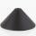 Lampen-Baldachin 118x57mm Kunststoff schwarz Pyramiden Form