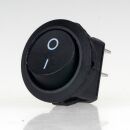 Einbau-Wippschalter schwarz 1-polig EIN/AUS 250V/6A rund...