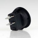 Einbau-Wippschalter schwarz 1-polig EIN/AUS 250V/6A rund...
