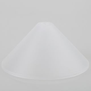 Lampen-Baldachin 118x57mm Kunststoff transparent Pyramiden Form