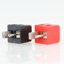 Mini Lautsprecher-Stecker alte DIN-Norm rot und schwarz...