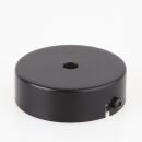 1-Loch Lampen-Baldachin Metall 80x25mm schwarz ohne...