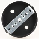 Lampen-Baldachin 100x25mm Metall schwarz ohne Zugentlaster für 5 Lampenpendel
