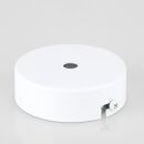 1-Loch Lampen-Baldachin Metall 80x25mm weiß ohne...