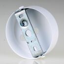 2-Loch Lampen-Baldachin Metall 80x25mm weiß ohne Zugentlaster für 2 Lampenpendel
