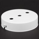 3-Loch Lampen-Baldachin Metall 100x25mm weiß ohne...
