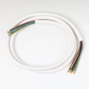 1,5 m Herdanschlussleitung weiß 5x2,5mm²  H05 V V-F beidseitig Aderendhülsen