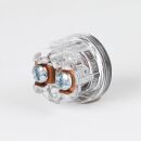 Friedland Einbau-Klingeltaster transparent/schwarz 1-24V/2A