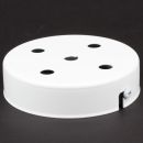 Lampen-Baldachin 100x25mm Metall weiß für 5...