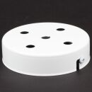 Lampen-Baldachin 100x25mm Metall weiß ohne Zugentlaster für 5 Lampenpendel
