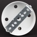 Lampen-Baldachin 100x25mm Metall weiß ohne Zugentlaster für 5 Lampenpendel