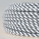 Textilkabel Schwarz-Weiß 3-adrig 3x0,75mm²...