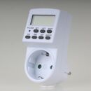 Elektronische Steckdosen Zeitschaltuhr weiß mit 24...