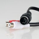 Audio-Verbindungskabel 5-pol DIN-Stecker auf 2x...