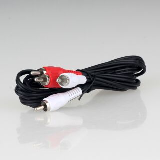Audio Cinch-Verbindungskabel 2 x Cinchstecker auf 2 x Cinchstecker 2,5 Meter