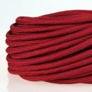 Textilkabel Stoffkabel bordeaux 3-adrig 3x0,75...