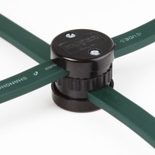 Abzweigdose schwarz 5x13 mm für Illu-Flachkabel Lichterkette