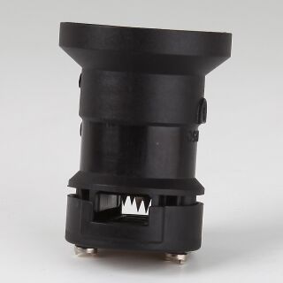 E27 Illu-Fassung Illumationsfassung schwarz mit Dichtring für Illu-Flachkabel Lichterkette