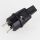PVC Konturenstecker schwarz 250V/16A für Illu-Flachkabel Lichterkette