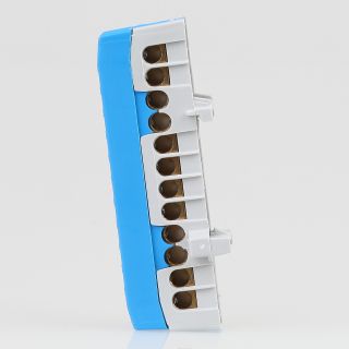 Neutralleiter-Klemme blau für Hutschienenmontage