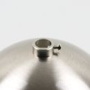Lampen-Baldachin 50x100mm Metall Edelstahloptik Kugelform mit 10mm Stellring