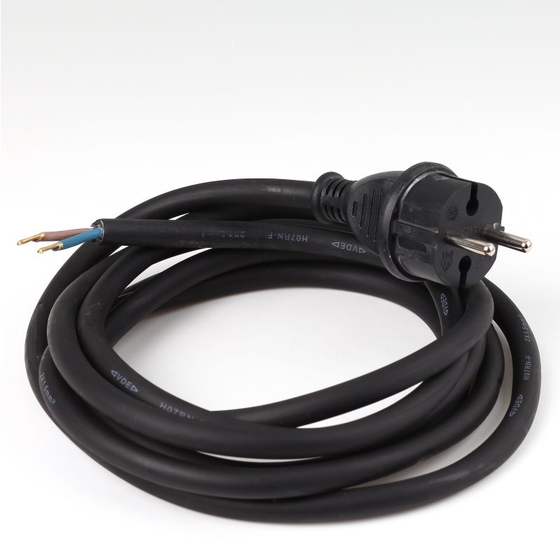 Flexibles Kabel H07RN-F 2x1,5 Gummi, schwarz