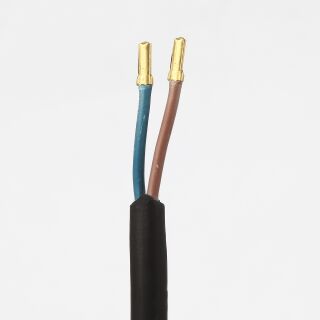 UNITEC Bohrmaschinenleitung H07RN-F 2x1,5mm² Mit Stecker – 3 Meter, Schwarz, 250V/16A