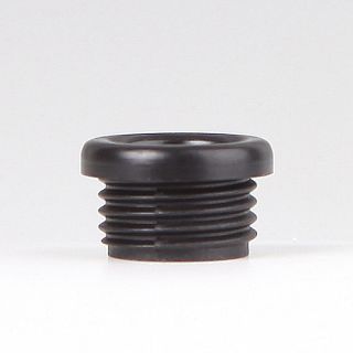 Isolierungs-Gewindenippel schwarz 12x7 mm M10x1 Durchgang 6,8 mm
