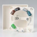 Pollmann Herddose Herdanschlussdose Geräte-Anschlußdose 5x2,5mm² für UP superflach 80x80x12mm